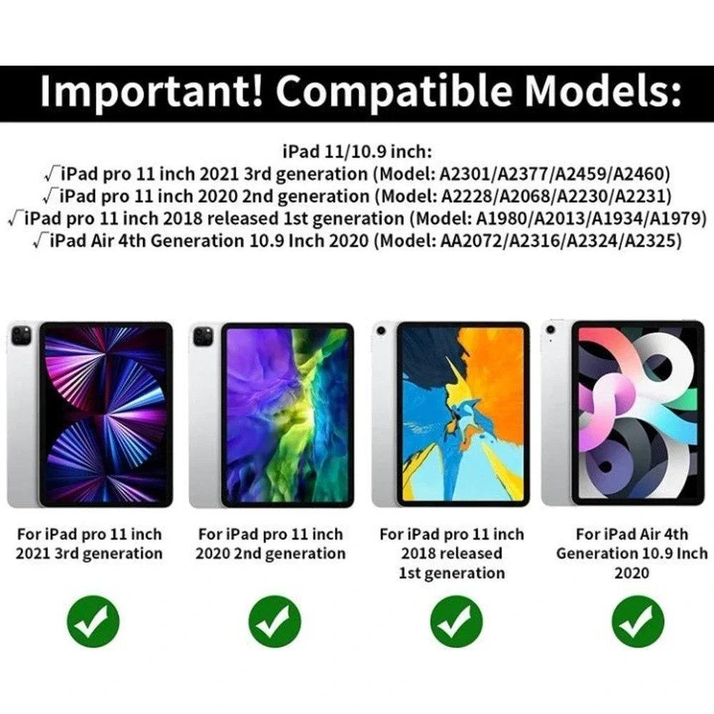 iPad Pro 11 Case, iPad Pro 2020/2021 Case with Kickstand